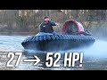 Reviving our hovercraft with a 2x horsepower engine swap it rips