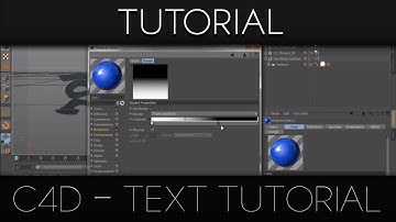 C4D Tutorial - Render settings, materials, advanced text [HD]