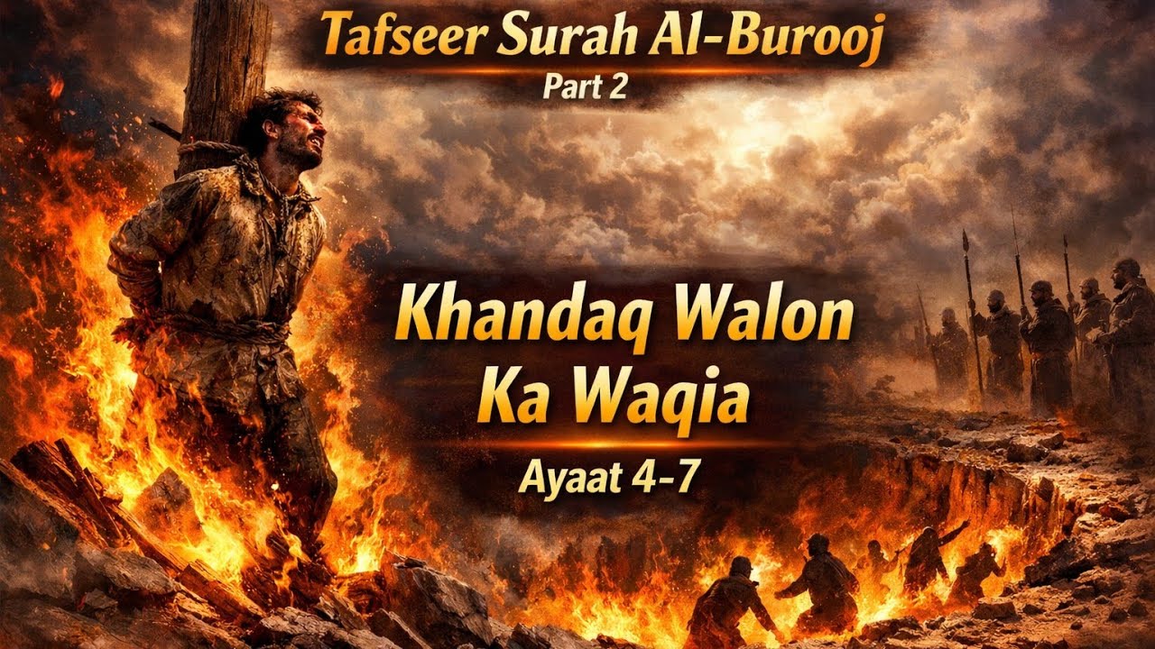Zinda Jala Diye Gaye Lekin Iman Na Chhoda | Surah Burooj Ayat 4–7 ...