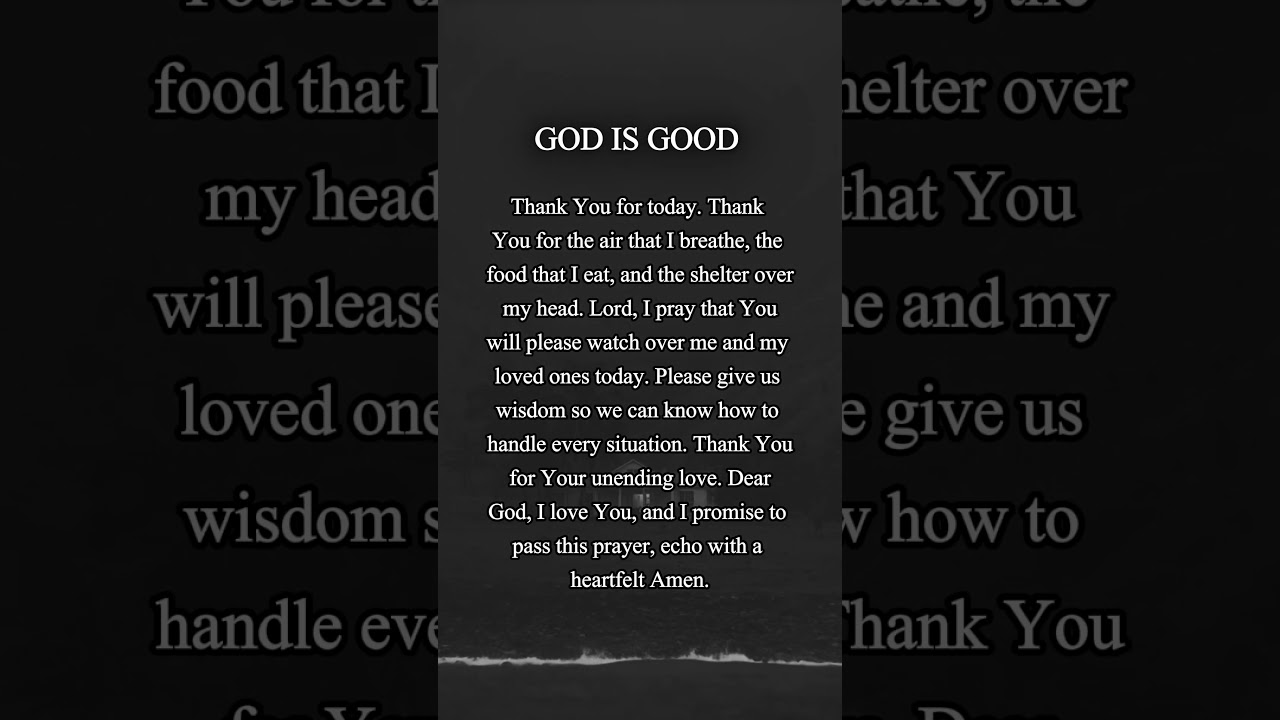 Бог, несомненно, благ 😊 