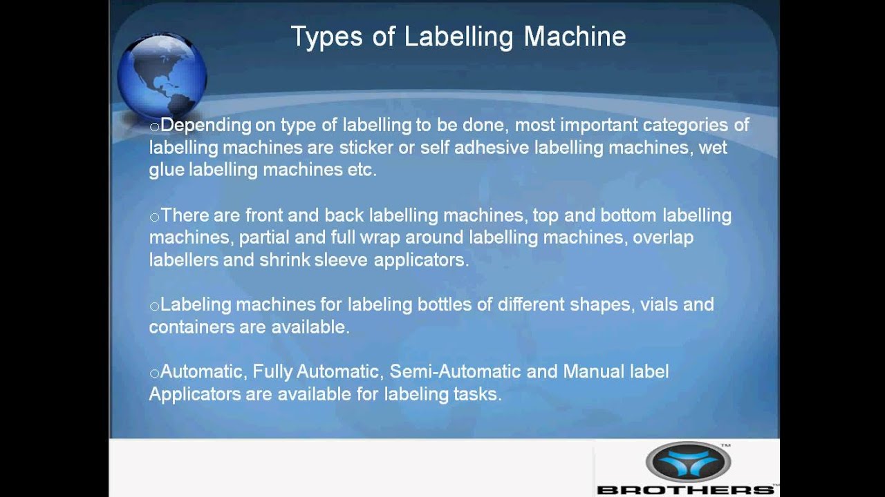 Labelling Machine -- Significance of Various Types of Labeling Machines ...