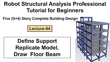 4. Complete building design in Robot Structural Analysis Professional tutorial for beginners