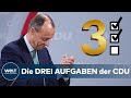 95 Prozent  - MERZ neuer CDU-Chef: Diese drei Probleme will er jetzt lösen