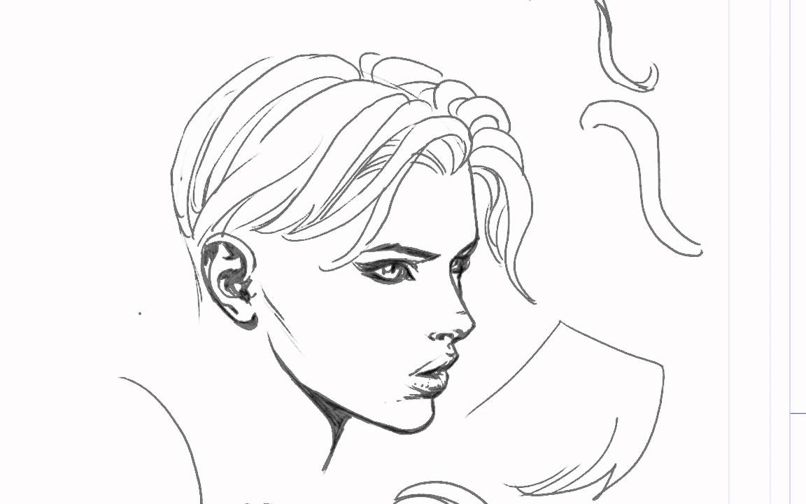 David finch hair drawing tutorial - YouTube