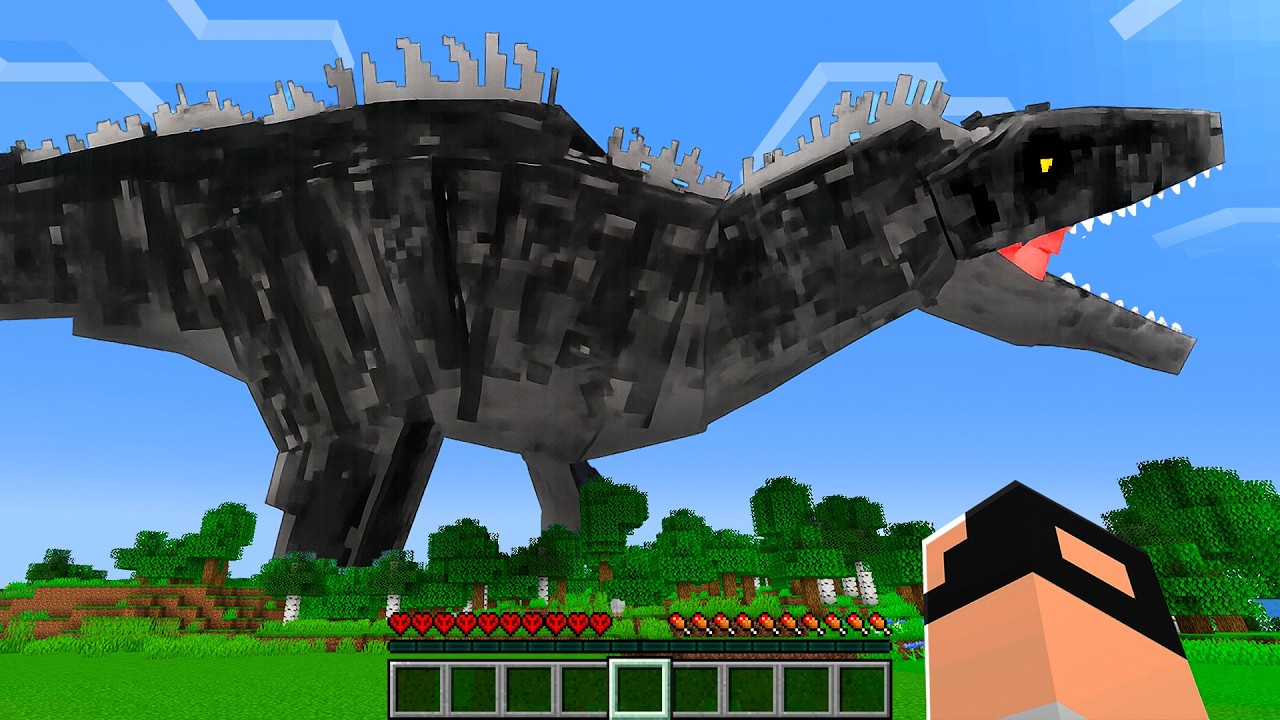 SOBREVIVENDO NA TERRÍVEL SEED DA ILHA DOS DINOSSAUROS NO HARDCORE DO MINECRAFT!