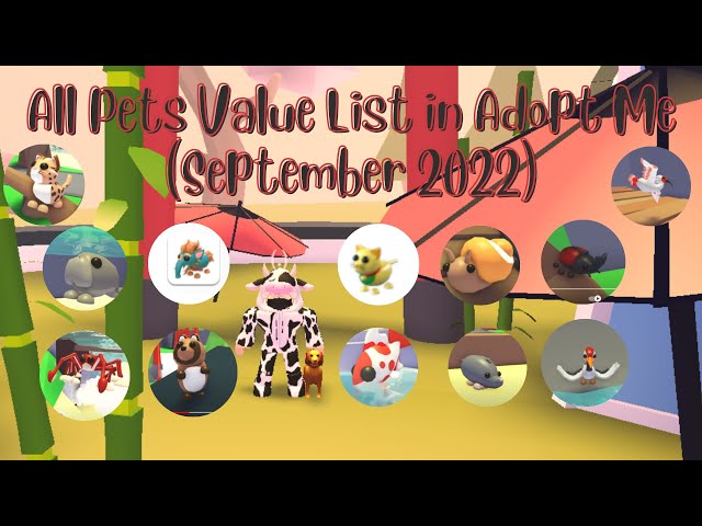 Pet value list 2ND WEEK OF SEPTEMBER, ADOPT ME, ROBLOX,2021 