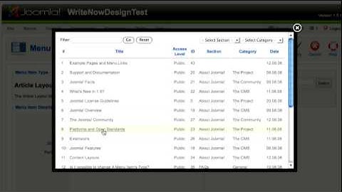 Joomla Adding Menu Items