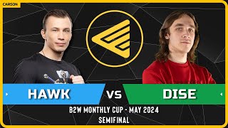 WC3 - [HU] HawK vs Dise [NE] - Semifinal - B2W Monthly Cup May 2024