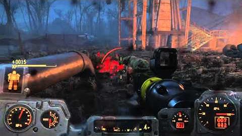 Fallout 4 Revere Satellite Array Chaos BOS vs. Super Mutant vs. Raider