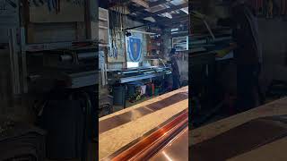 #copper #fabrication drip edge &amp; ridge cap #boston #newengland #artwork