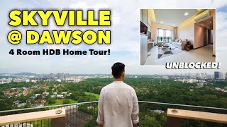 Skyville at Dawson: 4 Room HDB Flat with Unblocked Greenery View Home Tour! | LoukProp Homes