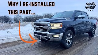 Warum ich den Frontspoiler wieder angebracht und den Keilriemen an meinem Ram 1500 ausgetauscht habe