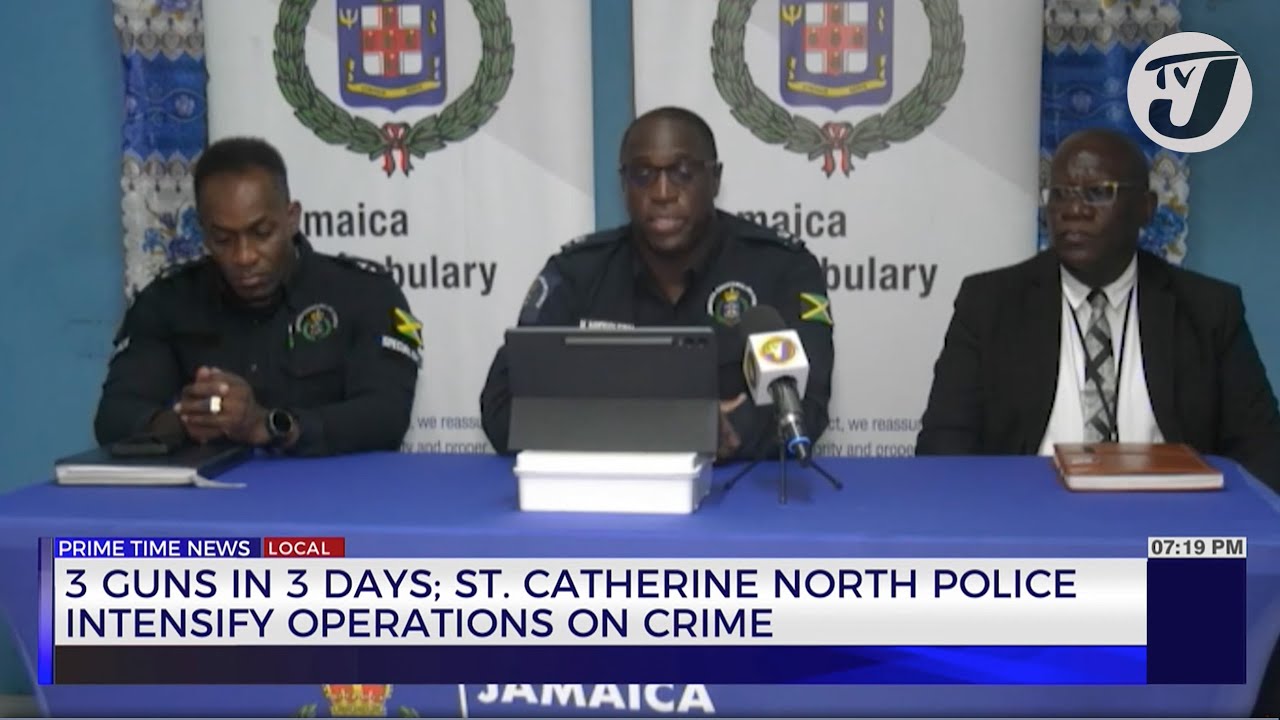 3 Guns in 3 Days; St. Catherine North Police Intensify Operations on Crime | TVJ News