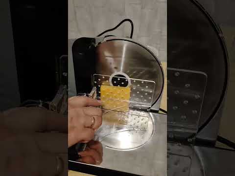Слайсер для нарезки мяса, ломтерезка для пищи 400вт, видео 1