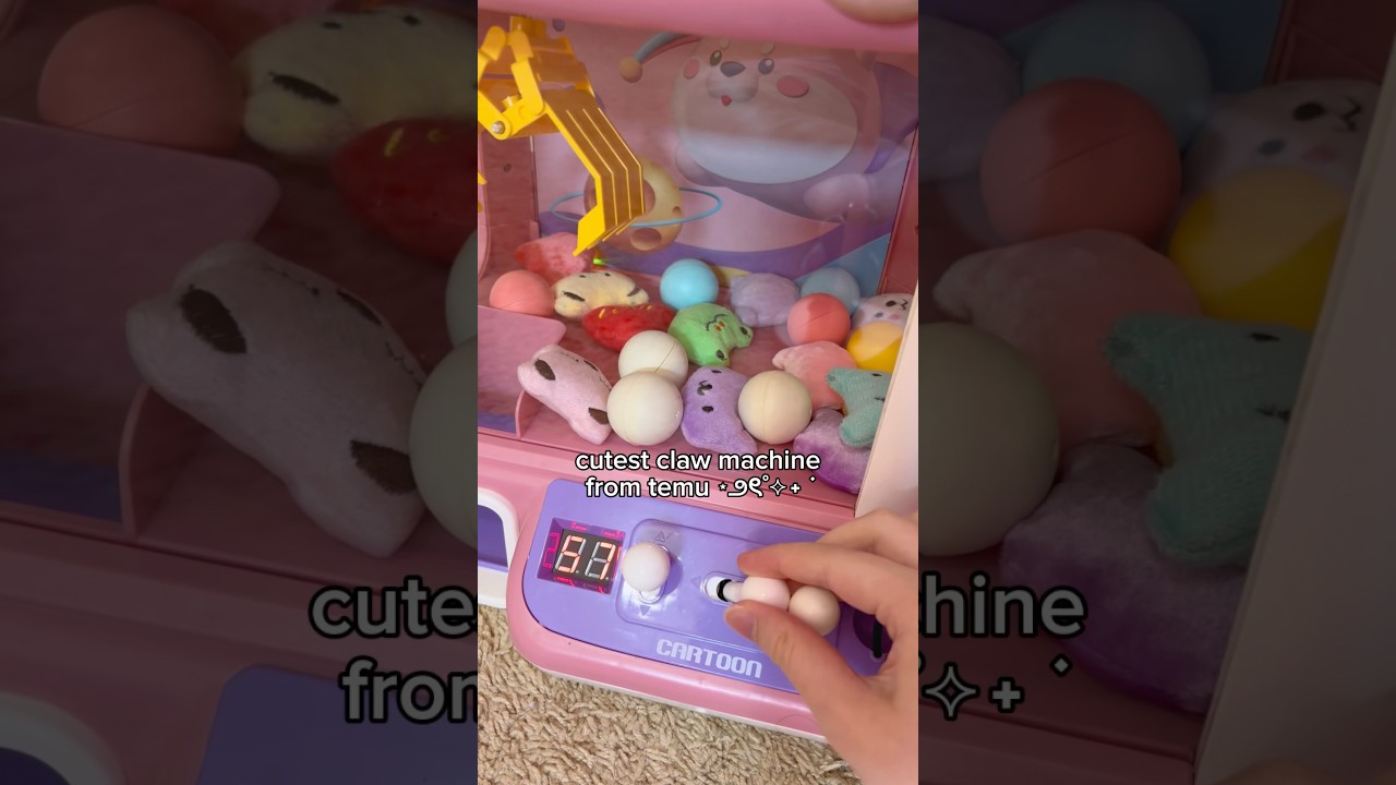 cutest claw machine from temu 🧡 link in linktree ✨