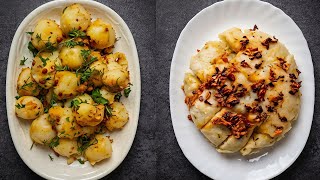 2 Easy Semolina Recipes | Crispy Semolina Balls & Soft Cheese Dhokla | Easy Suji Recipes@tastipia screenshot 4