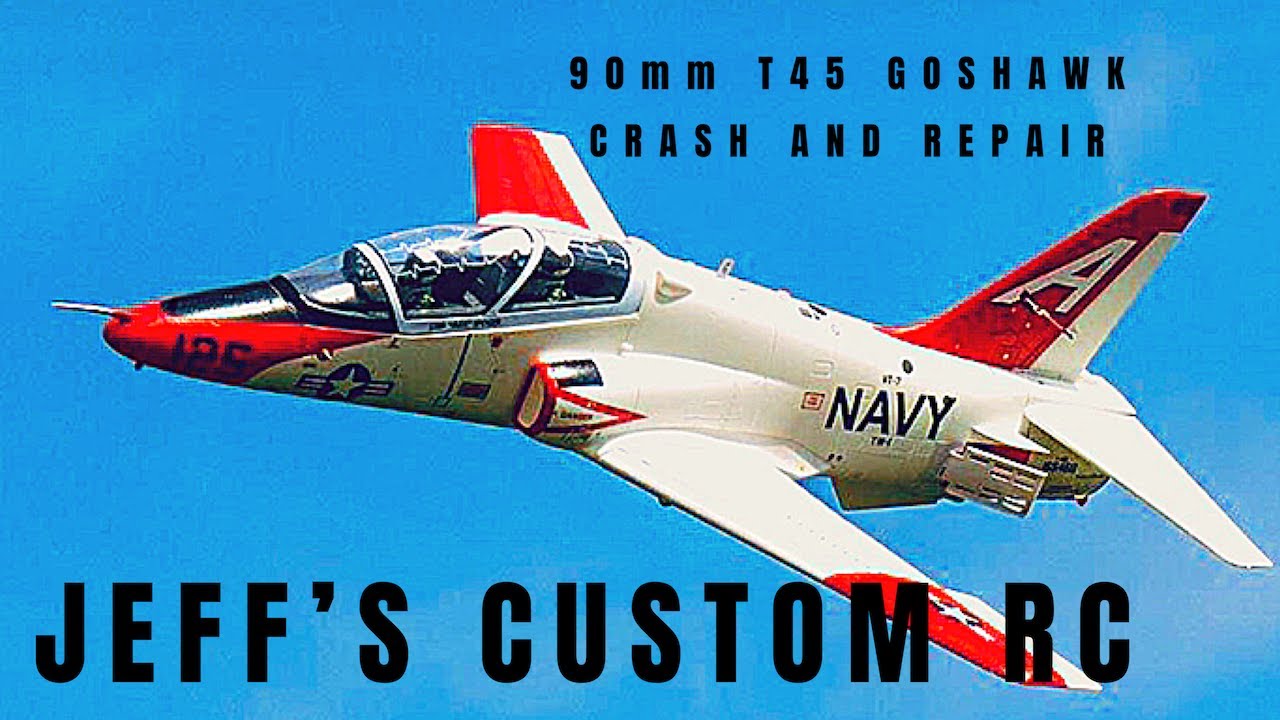 CRASH AND REPAIR 90MM T45 FREEWING GOSHAWK MOTION RC YouTube