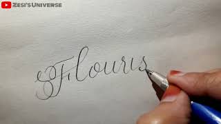 Calligraphy Tutorial | Simple Calligraphy using a pencil | Zesi's Universe Learn Calligraphy In 5 Ish Minutes With Just A Pencil