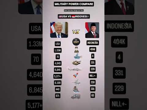 “USA vs Indonesia Military Power 🔥 2025 | Full Army, Navy & Airforce Comparison 🇺🇸🇮🇩
