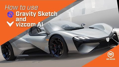 How to Use AI in Cars Design Rendering, using gravity sketch and Vizom