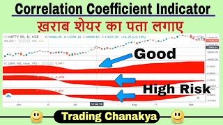 How to find the risky stock with (correlation coefficient indicator) - By Trading Chanakya 🔥🔥🔥
