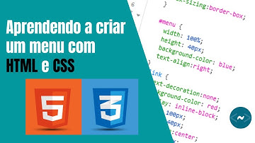 Como criar um menu básico com HTML e CSS - Parte 1