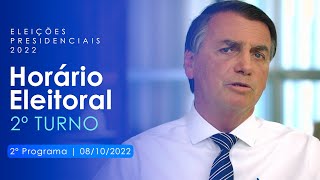 Eleições 2022 | 2º PROGRAMA ELEITORAL do 2º Turno | 08/10/2022