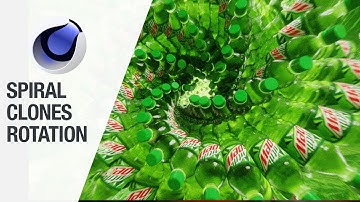 Spiral Clones Animation in Cinema 4d with Mograph