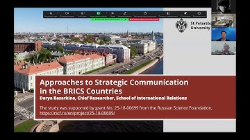 "BRICS Strategic Communication in Global Governance" - PANEL 2: NATIONAL APPROACHES