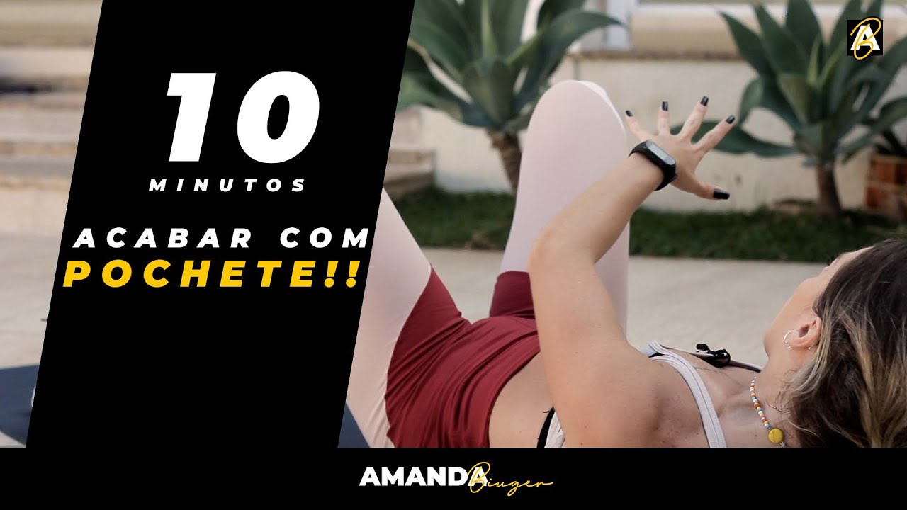 10 minutos de treino para abdomen pochete da barriga amanda biuger