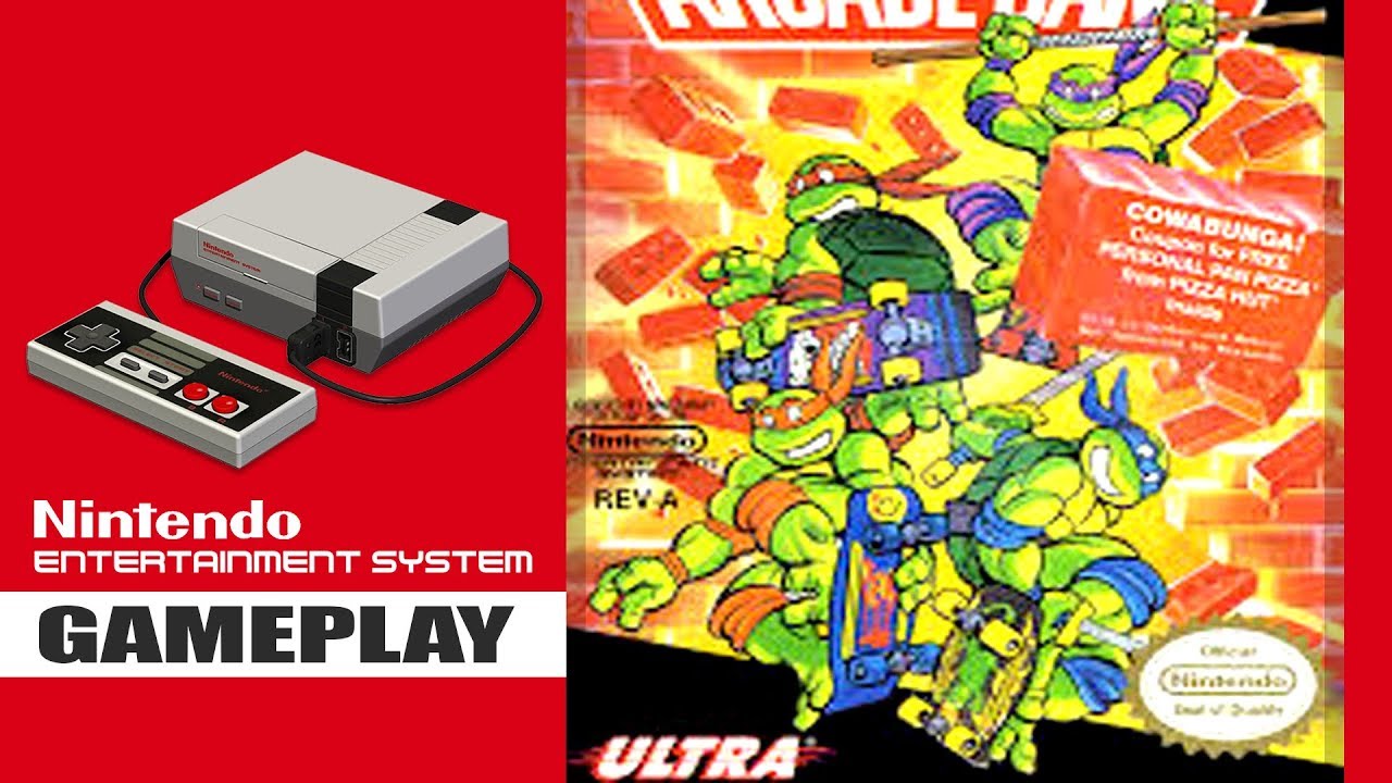 Teenage Mutant Ninja Turtles II- Game Play (Nes / Famicom)