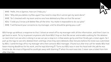 "I KNOW you deleted my files!" - Tales From Tech Support Ep. 3