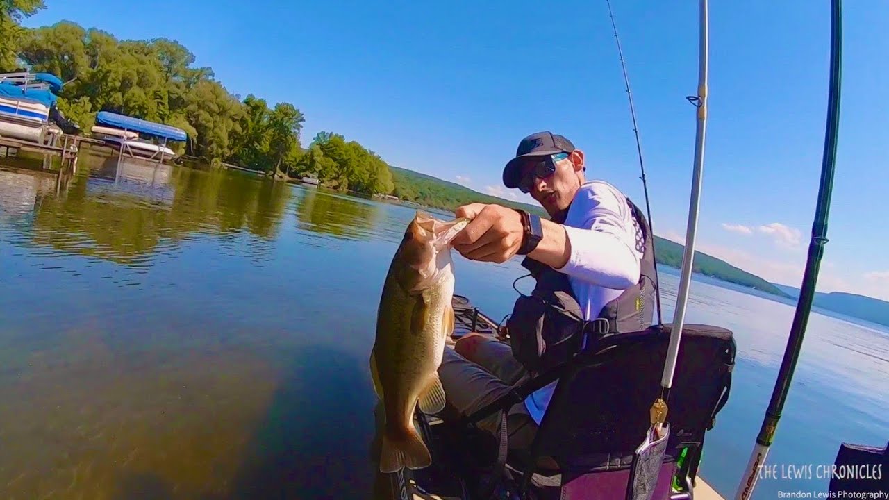 KAYAK BASS FISHING ON HONEOYE LAKE l TOURNAMENT PRACTICE and TRUCK