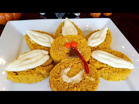 💖 Thanksgiving Pumpkin Turkey Roll Cake With Cream Cheese Frosting Recipe 🎃🦃 Thanksgiving recipes