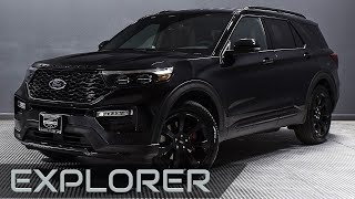 All New 21 Ford Explorer Xlt Super Best Black Sport Suv Appearance Package In 21 Youtube