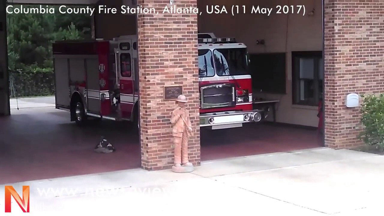 Columbia County Fire Station Atlanta USA Travel Vlog USA Tour