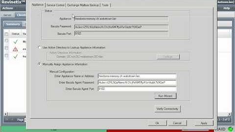 Revinetix - Exchange 2007 Mailbox Client Config
