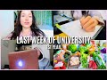 my LAST WEEK of university (as a 1st year)!! | exams, carl to vets, cleaning + self-care day