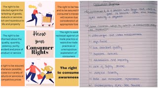 Notes Class 10 Economics Chapter 5 - Consumer Rights( notes are in description)