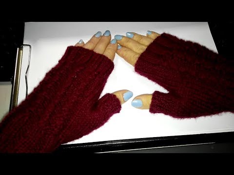 Mittens – tumb knitting – თათმანი – დიდი თითის გამოყვანა