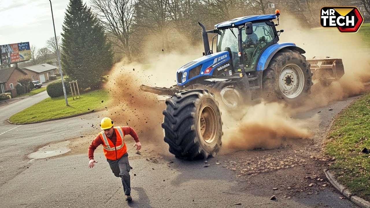 Jaw Dropping Tractor Fail Compilation 2025 | Extreme & Dangerous Operator Skills #Part 3