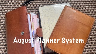 Planner System August 2023 / Personal Rings, B6 Stalogy, Hobonichi Cousin // Pink Planner Girl