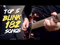 Top 5 Blink 182 songs on guitar!