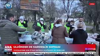 Uluönder Mahallesinde Tepebaşı’nın son iftar sofrası kuruldu