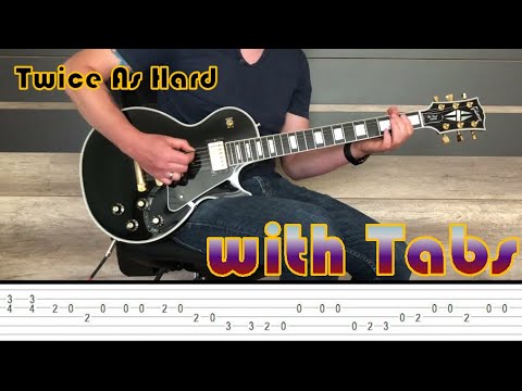 The Black Crowes - Twice As Hard Guitar Solo (with Tabs)