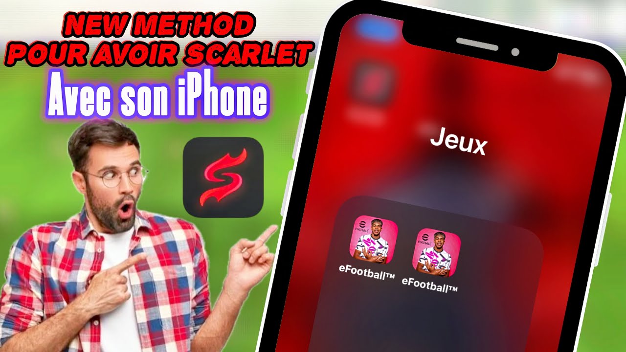 Comment avoir 2 applications🤯 efootball sur son iPhone avec Scarlet 🎉 new method☝️🙂‍↔️tuto complet