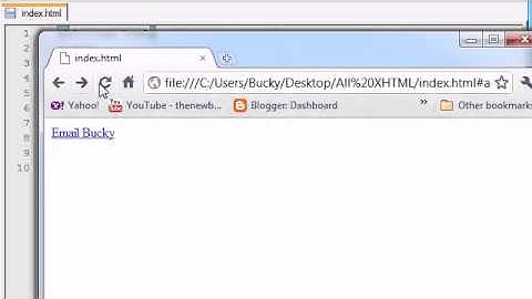 XHTML and CSS Tutorial - 8 - Email Links and Tool Tips