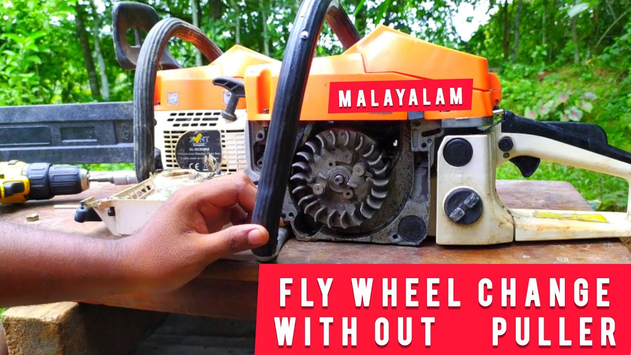 How to remove chainsaw flywheel with out puller stihl huscuvarna