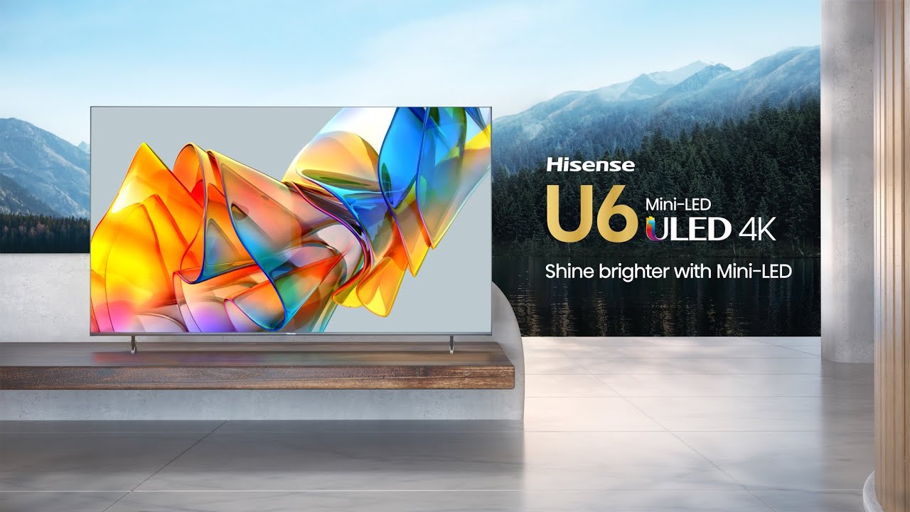 New Hisense 2023 65 Inch U6k Series Mini-Led Smart 65u6k