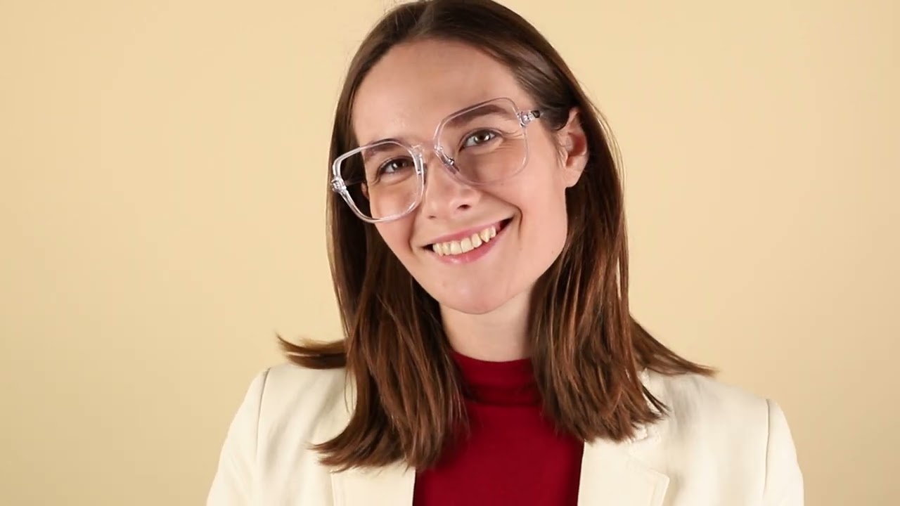 Prada PR 13ZVD Asian Fit 2AZ1O1 Clear Eyeglasses | SmartBuyGlasses US